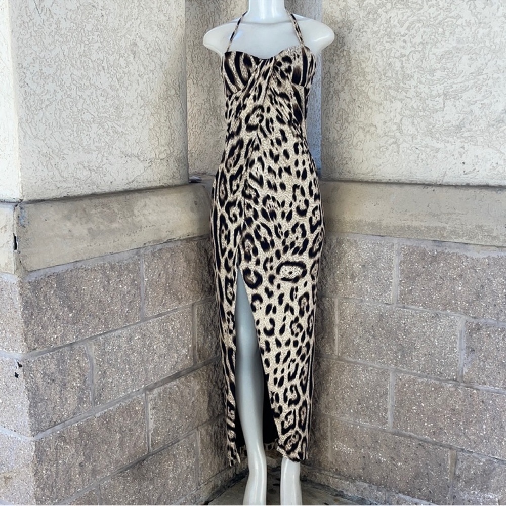 Nikibiki Leopard Print Maxi Dress Size S